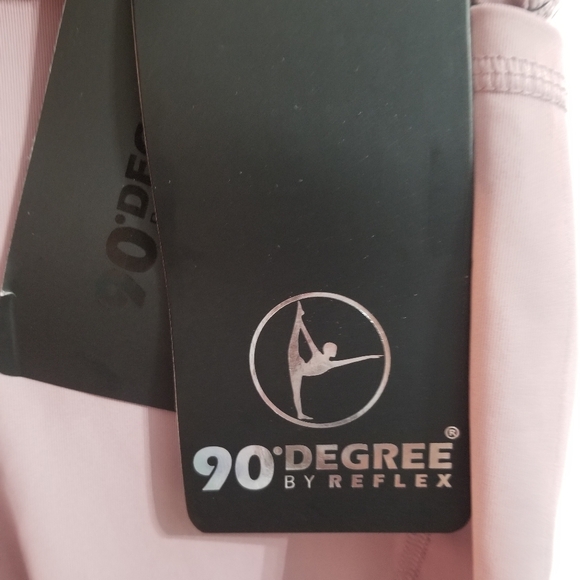 NWT 90 Degree by Reflex High Waist Ankle Leggings with Mesh Cutouts and Pockets - Picture 8 of 9